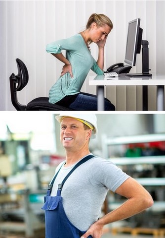 mal douleur travail bureau physique
